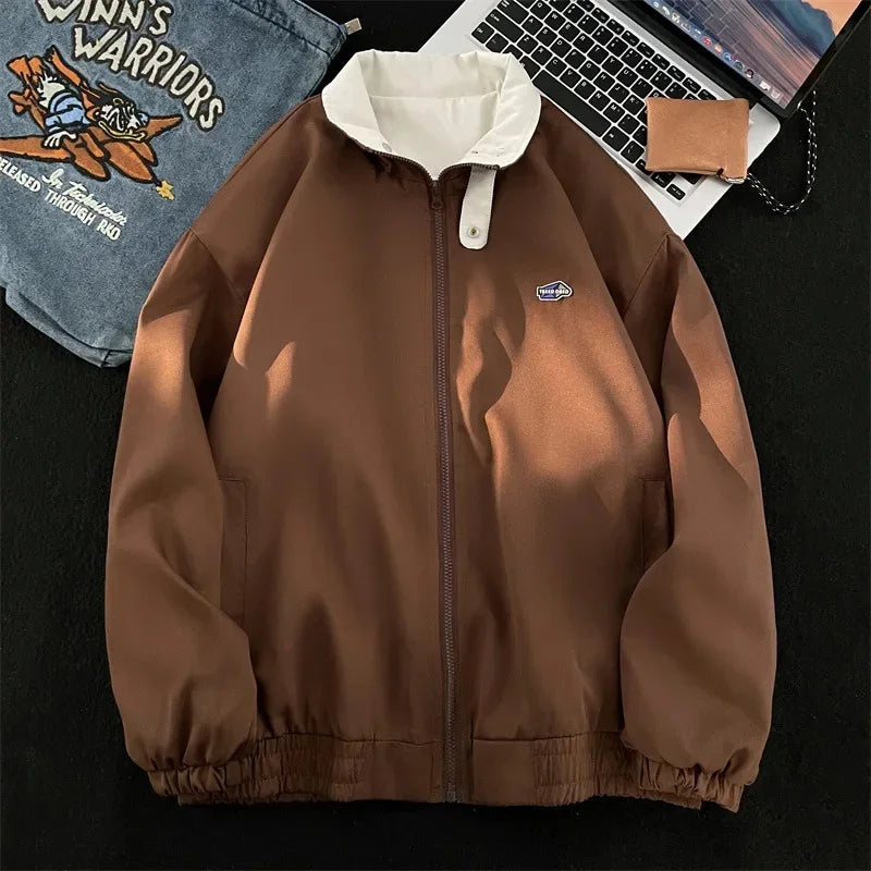 Men’s Japanese Style Workwear Jacket Autumn