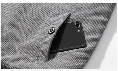 Men’s Corduroy Fleece Lined Jacket Winter