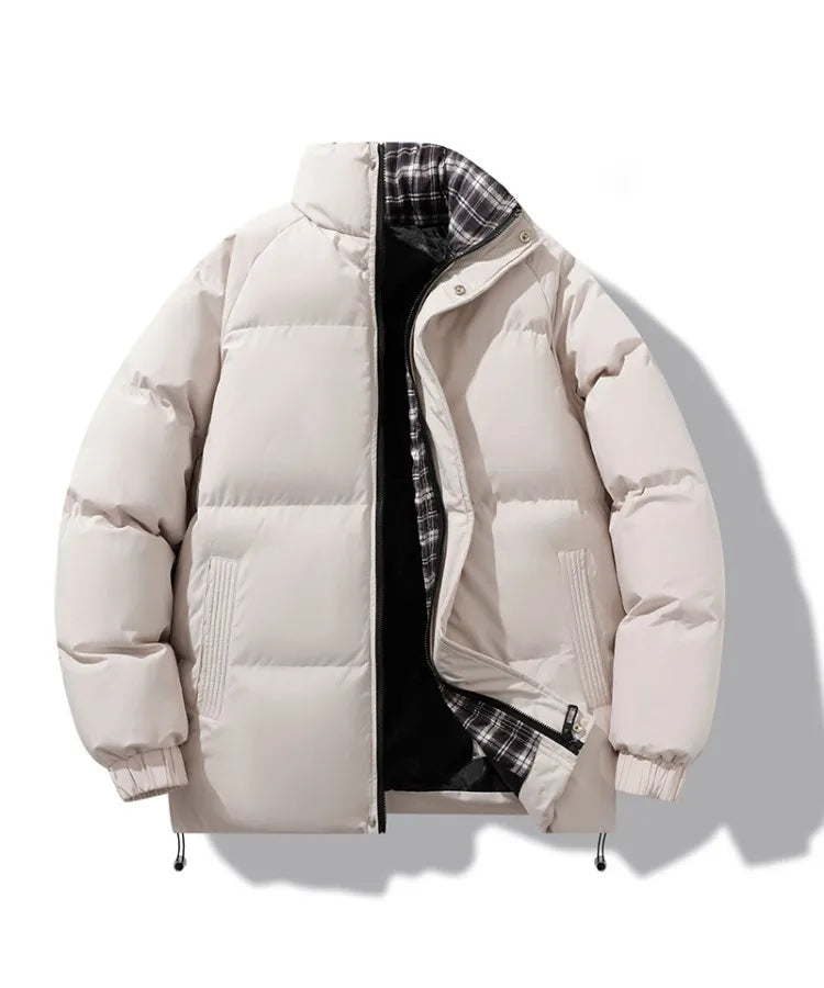 【 M-8XL 】2025 Autumn/Winter New Stand Up Collar Cotton Jacket for Men,Thick,Casual,High Quality,Warm and Comfortable Top for Men