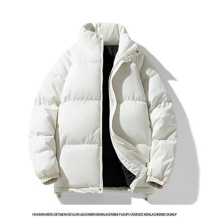 Casual Cotton Parka Jackets Men Winter Warm Fashion Korean Loose Coat Couples Padded Coat Harajuku Windproof Warm Jackets Women