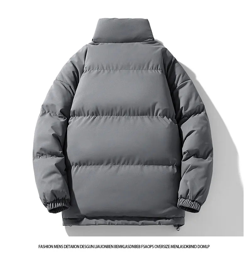 Casual Cotton Parka Jackets Men Winter Warm Fashion Korean Loose Coat Couples Padded Coat Harajuku Windproof Warm Jackets Women