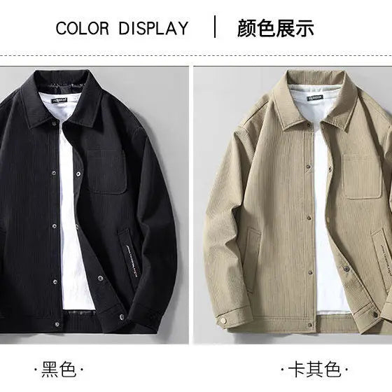 Men’s Striped Casual Work Jacket Autumn/Winter