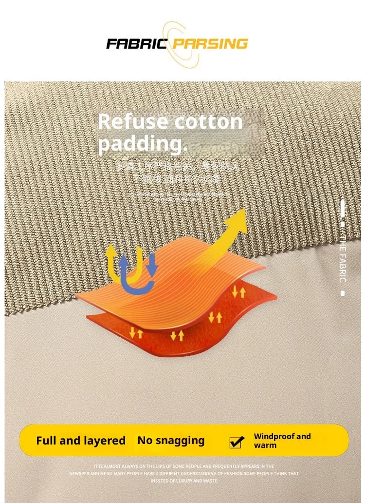 Men's Winter Thickened Warm Cotton Jacket - Casual Youth Fashion Coat