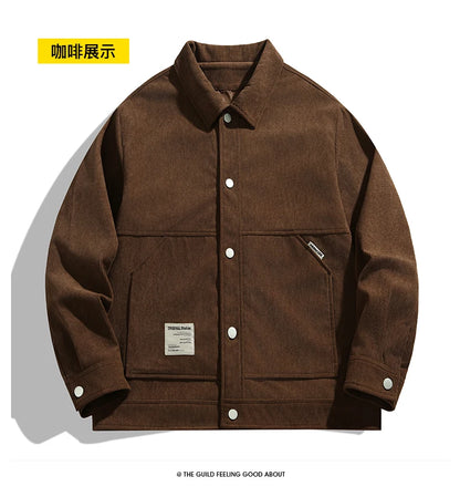 Men’s Corduroy Loose Casual Jacket Spring Autumn