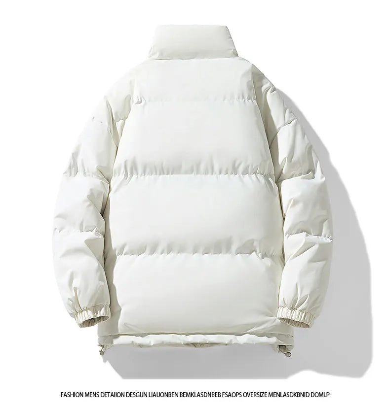 Casual Cotton Parka Jackets Men Winter Warm Fashion Korean Loose Coat Couples Padded Coat Harajuku Windproof Warm Jackets Women