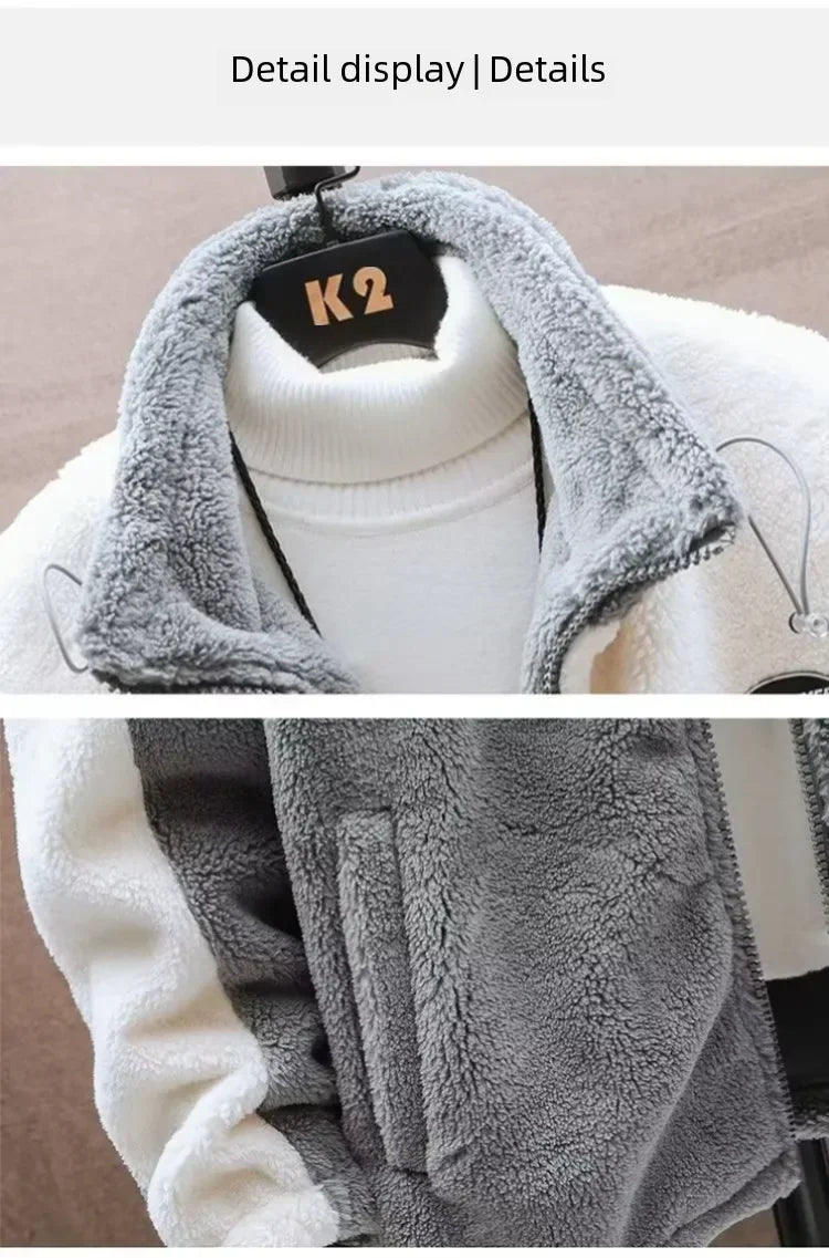 Men’s Sherpa Lined Hooded Jacket Winter