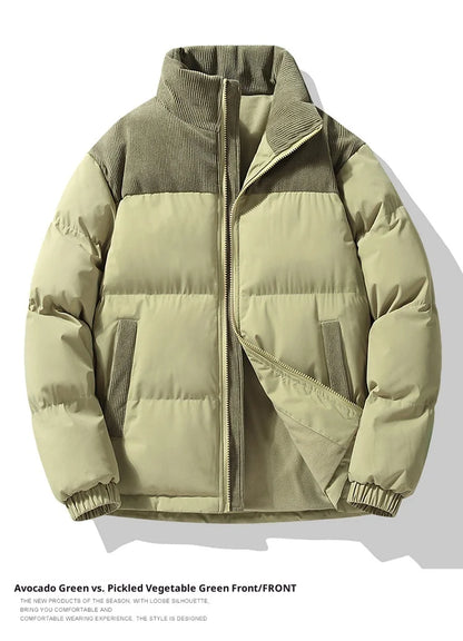 Men's Winter Thickened Warm Cotton Jacket - Casual Youth Fashion Coat