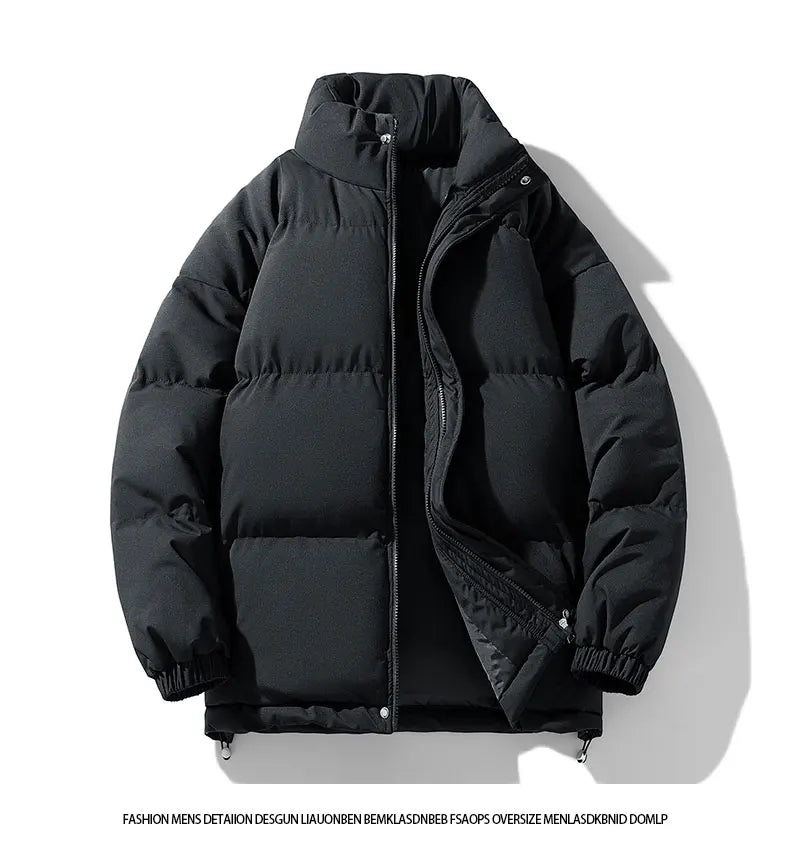 Casual Cotton Parka Jackets Men Winter Warm Fashion Korean Loose Coat Couples Padded Coat Harajuku Windproof Warm Jackets Women