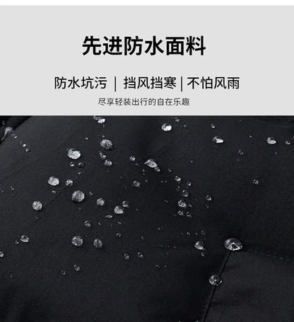 Male Solid Color Stand Collar Cotton Jacket Men Windproof Winter Thick Warm Parka Coat Men's Cotton Coat Thick Mens Warm Clothes