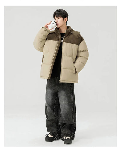 Autumn /Winter Men Outdoor Removable Hooded Windbreak Jacket Coats Men Warm Outwear Casual Fashion Solid Parkas Jacket Male Tops