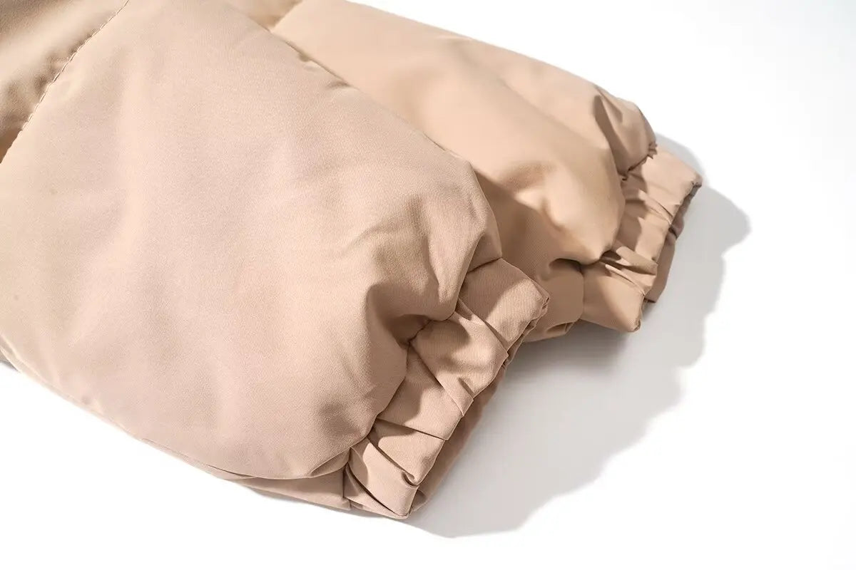 Corduroy Patchwork Cotton Jacket Men's Winter Thickened Bread Coat American Trend Casual Collar Cotton Clothes