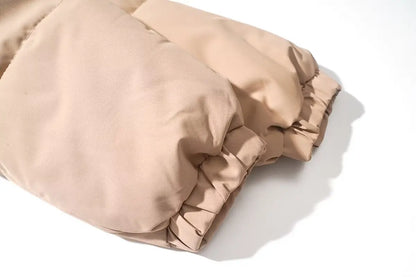 Corduroy Patchwork Cotton Jacket Men's Winter Thickened Bread Coat American Trend Casual Collar Cotton Clothes