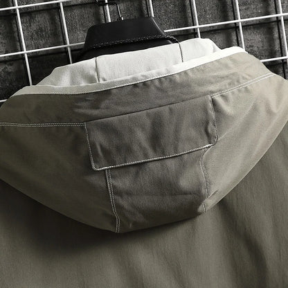 Men’s Hooded Waterproof Jacket Spring Autumn