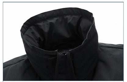 5 Colors Winter Warm Men's Puffer Jacket Loose Couple Outdoor Coat Thick Parkas Zipper Stand Collar Male Padded Down Outwear