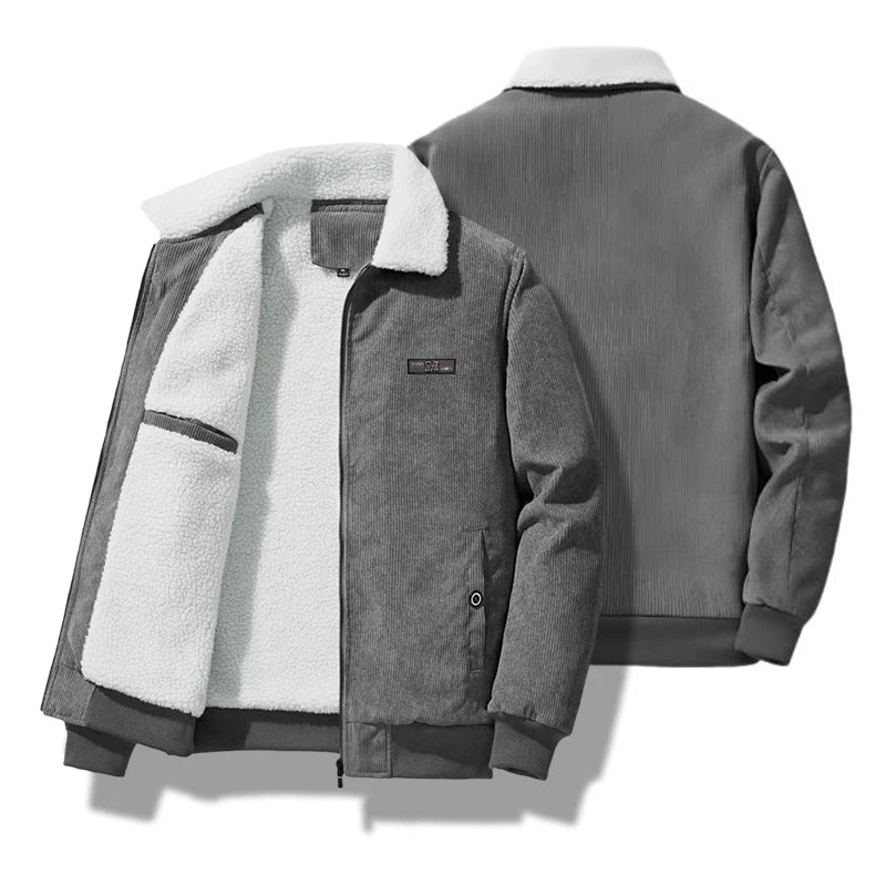 Men’s Corduroy Fleece Lined Jacket Winter