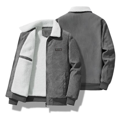 Men’s Corduroy Fleece Lined Jacket Winter