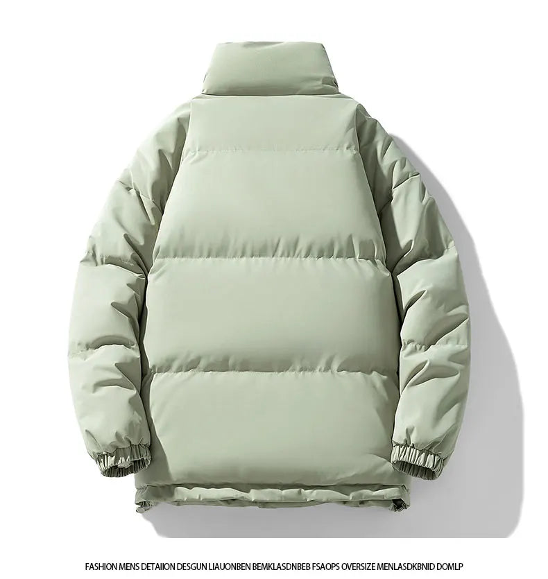 Casual Cotton Parka Jackets Men Winter Warm Fashion Korean Loose Coat Couples Padded Coat Harajuku Windproof Warm Jackets Women