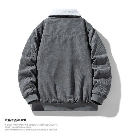 Men’s Corduroy Collar Jacket Winter