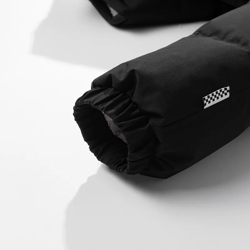 Man 2025 New Fashion Winter Warm Thick Cotton Clothing With Added Velvet Solid Color Casual And Comfortable Coat