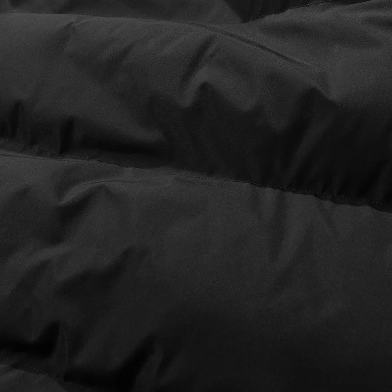 Man 2025 New Fashion Winter Warm Thick Cotton Clothing With Added Velvet Solid Color Casual And Comfortable Coat