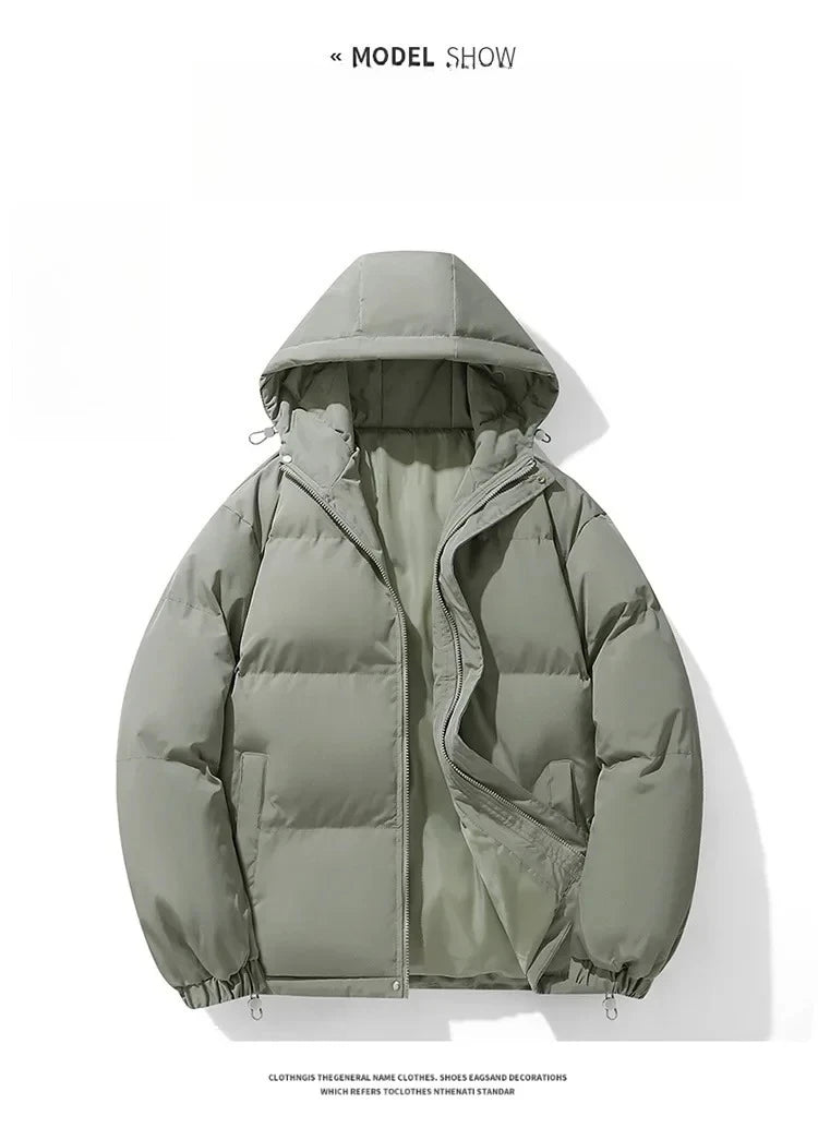 Men’s Hooded Cotton Padded Jacket Winter