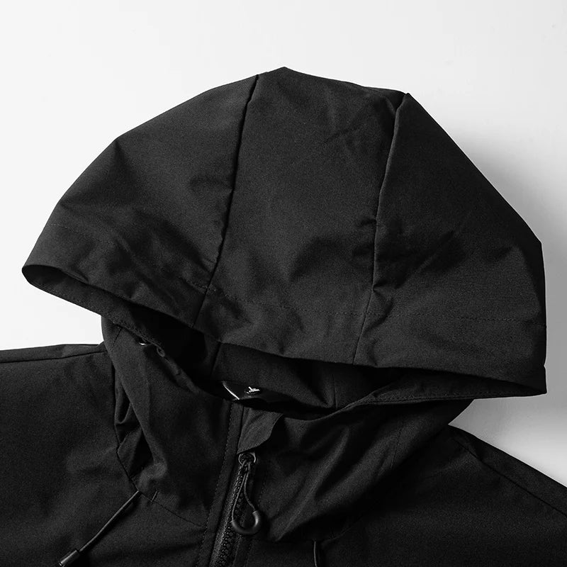 JNLN Unisex Waterproof Windbreaker Outdoor Sport Windproof Single-Layer Jacket Men Women Hiking Climbing Trekking Rain Coat