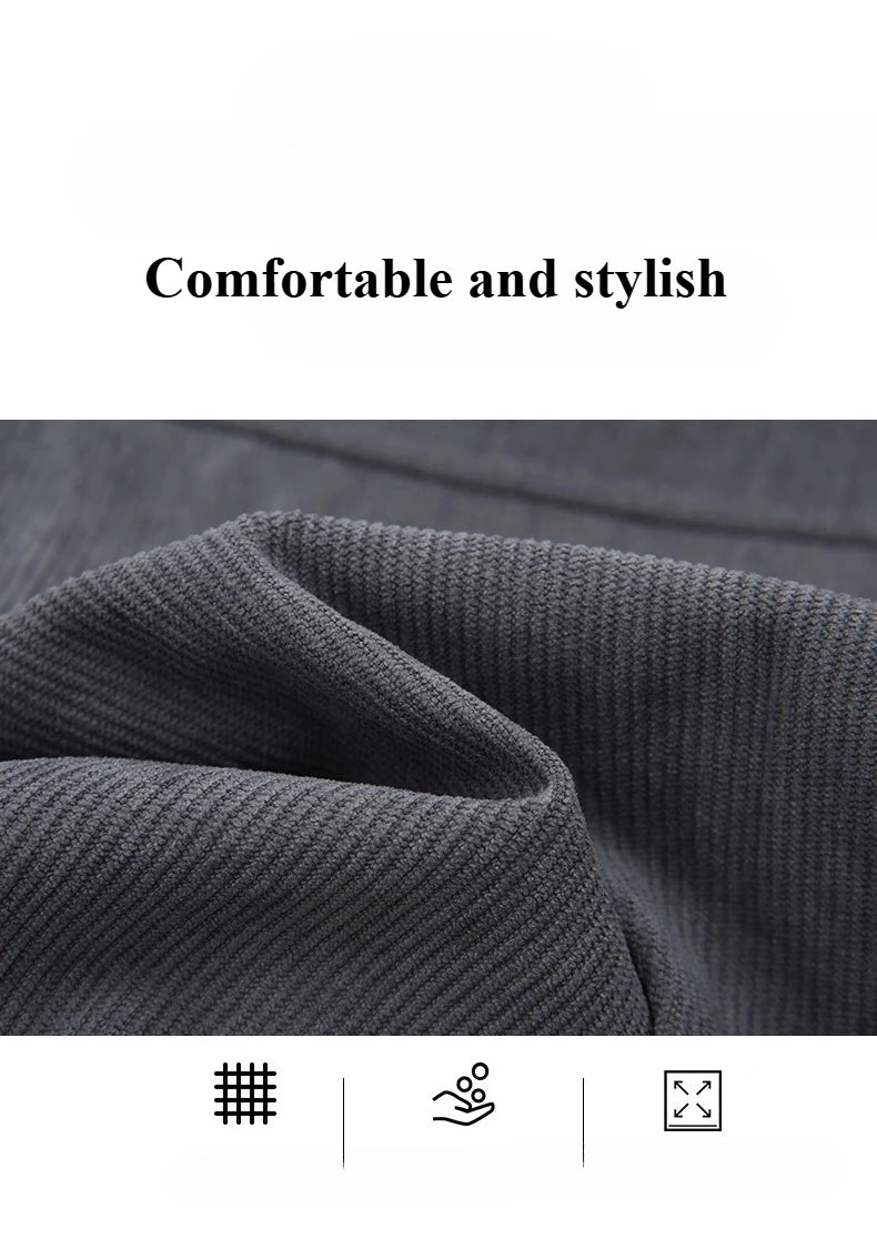 Men’s Corduroy Loose Casual Jacket Spring Autumn