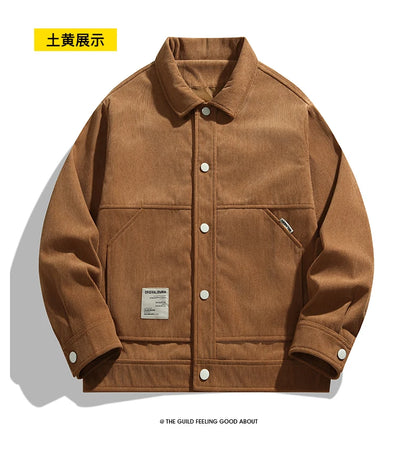 Men’s Corduroy Loose Casual Jacket Spring Autumn
