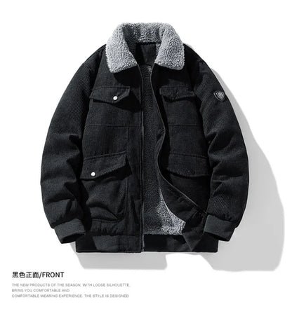 Men’s Corduroy Collar Jacket Winter
