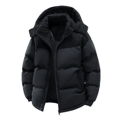 Autumn /Winter Men Outdoor Removable Hooded Windbreak Jacket Coats Men Warm Outwear Casual Fashion Solid Parkas Jacket Male Tops
