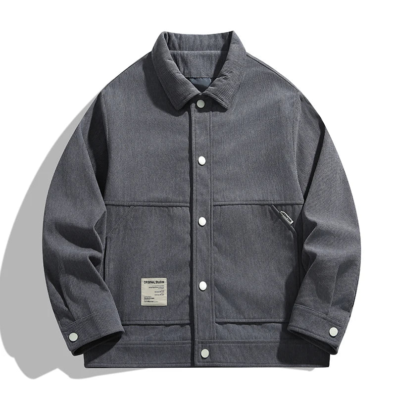 Men’s Corduroy Loose Casual Jacket Spring Autumn