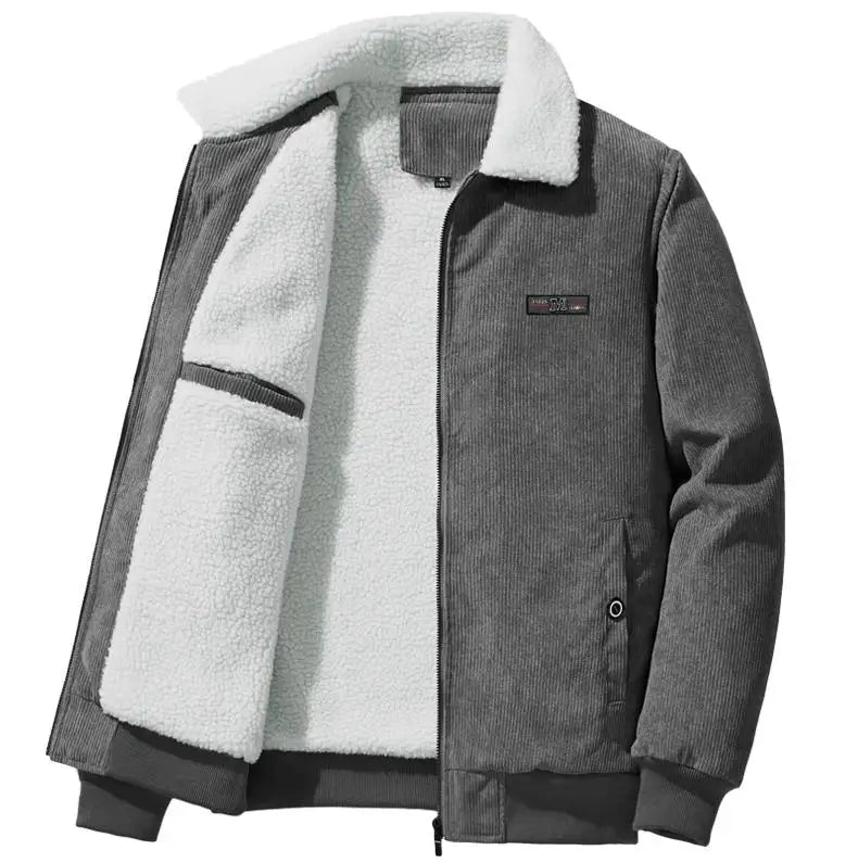 Men’s Corduroy Fleece Lined Jacket Winter